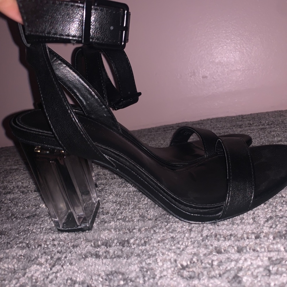 y2k vintage black heels size 5.5-6 woman’s